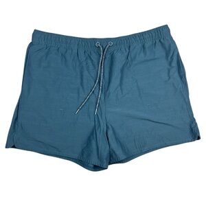 Allbirds Shorts‎ Women’s Large Natural Run Short Blue Elastic Waist Drawstring